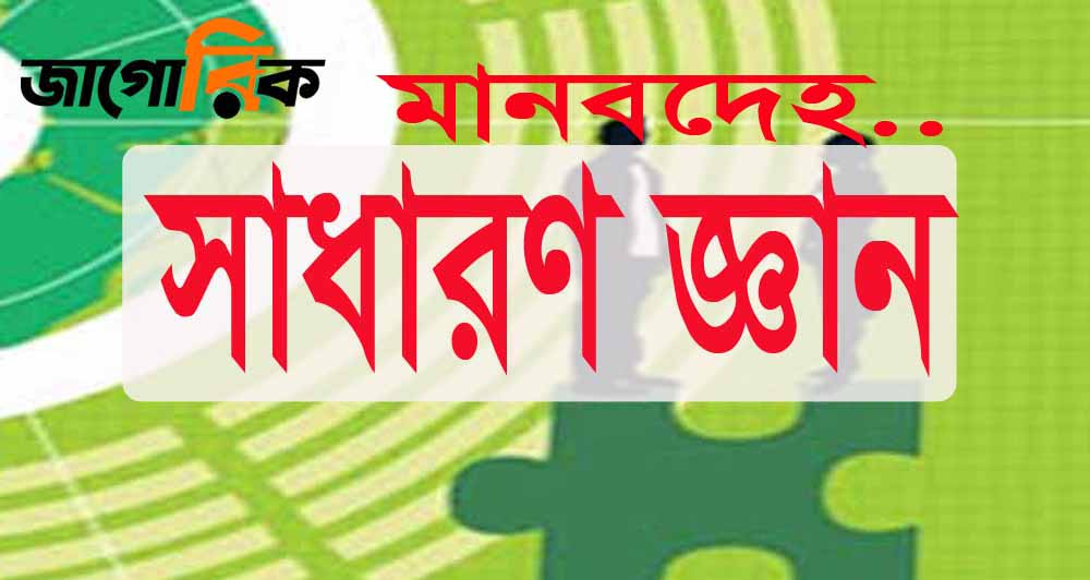 জেনে নিন মানবদেহ‘র গুরুত্বপূর্ণ তথ্য সাধারণ জ্ঞান