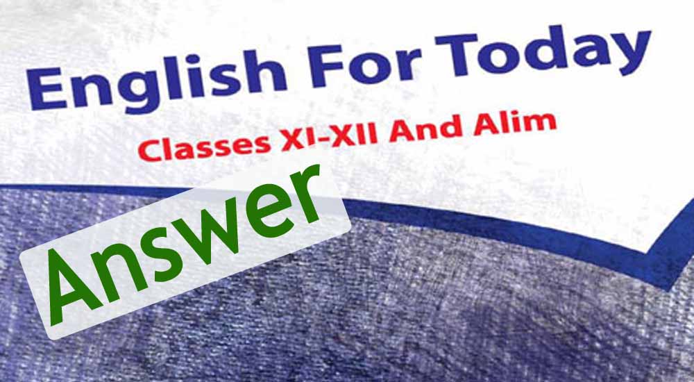 HSC English First Paper Unit 5 Lesson 3 Drojen Answer
