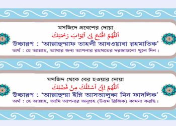 মসজিদে প্রবেশ ও বের হওয়ার দোয়া