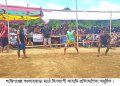 শান্তিগঞ্জের বগুলারকাড়া গ্রামের স্কুল মাঠে কাবাডি খেলা